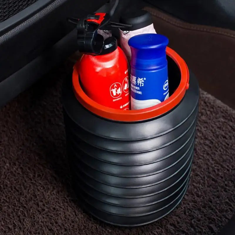 Car Portable Retractable Folding Trash Bin