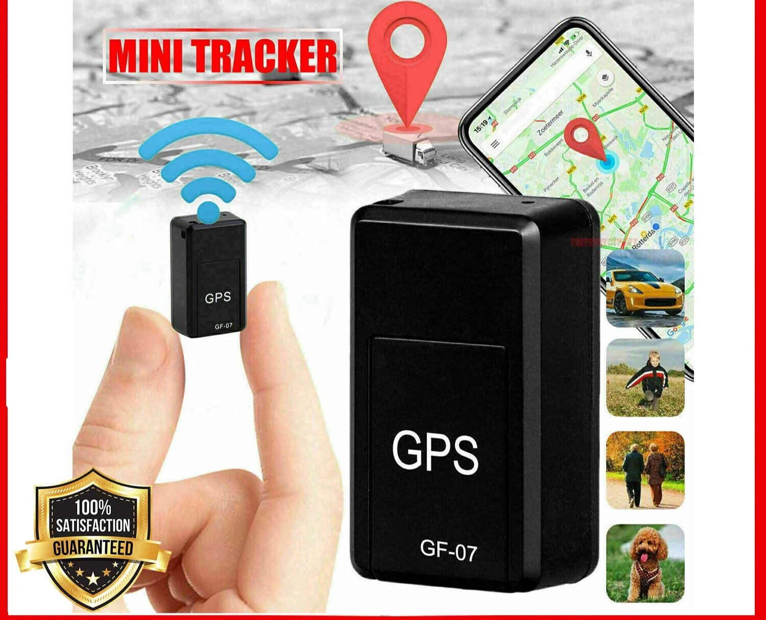 GF07 Mini Magnetic GPS Tracker Real-Time Car Truck Vehicle Locator GSM GPRS USA