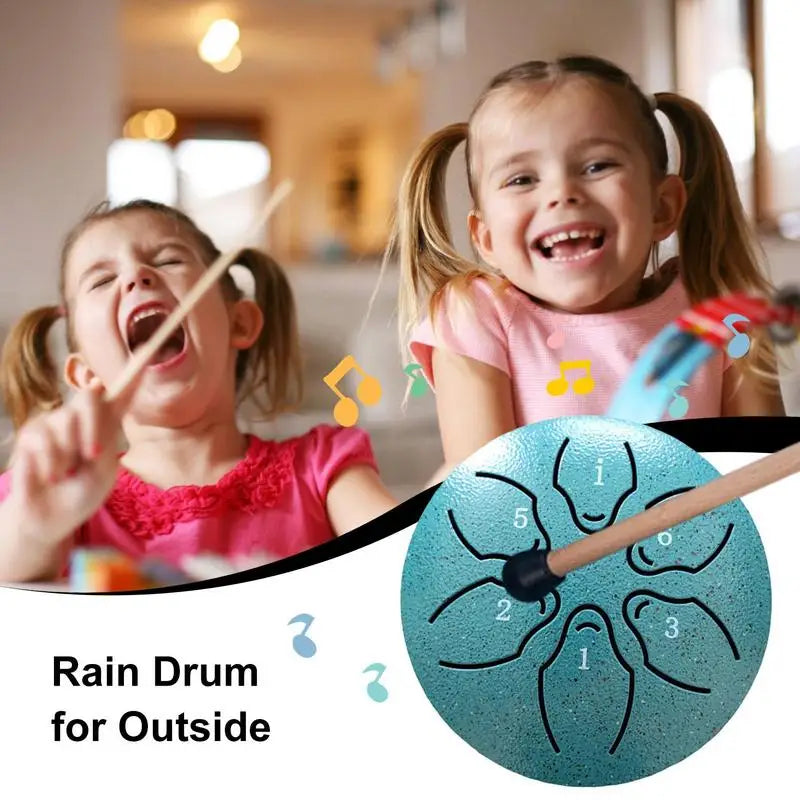 Rain Drum for outside Drum Rain Chime Waterproof Drum Rain Bell Outdoor Musical Instrument Enjoy the Rain Symphony Bring Unique