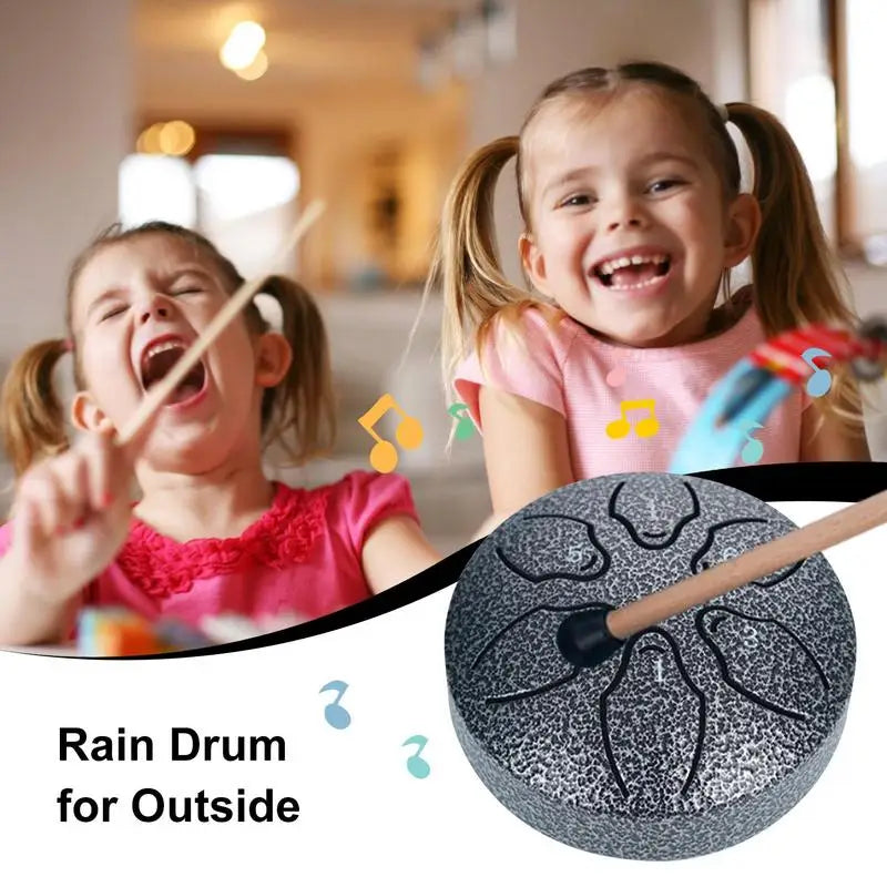 Rain Drum for outside Drum Rain Chime Waterproof Drum Rain Bell Outdoor Musical Instrument Enjoy the Rain Symphony Bring Unique