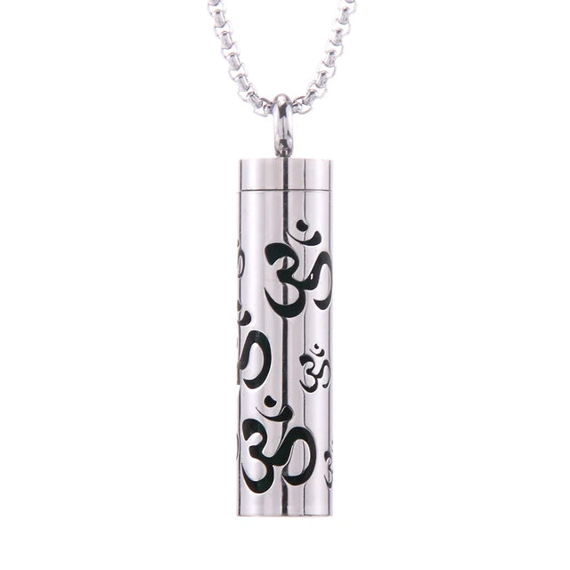 Aromatherapy Essential Oil Diffuser Stainless Steel Open Locket Perfume Necklace