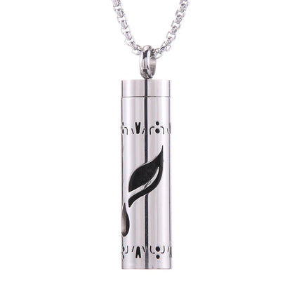 Aromatherapy Essential Oil Diffuser Stainless Steel Open Locket Perfume Necklace