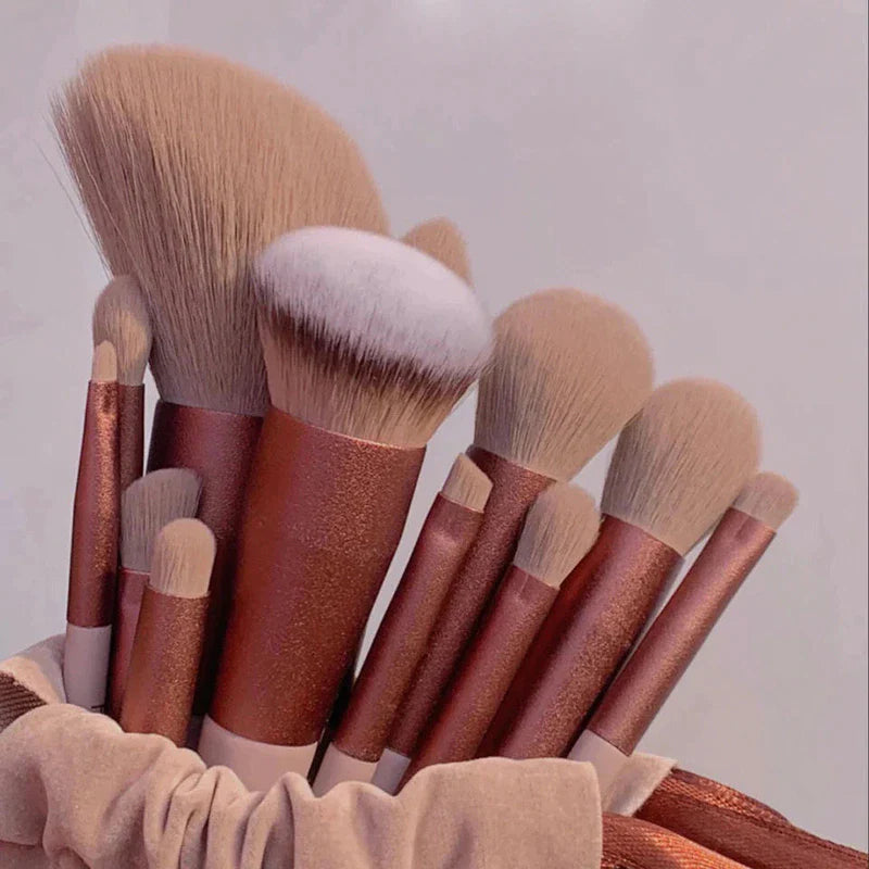 13Pcs Soft Fluffy Makeup Brushes Set for Cosmetics Foundation Blush Powder Eyeshadow Kabuki Blending Makeup Brush Beauty Tool