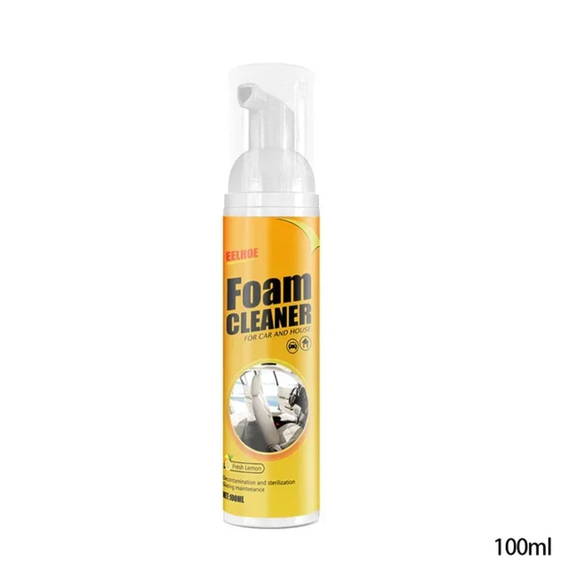 Car Interior Multi-Purpose Foam Cleaner Cleaning Agent Automoive with Sponge Leather Cleaner Spray Cleaners 30Ml/60Ml/100Ml