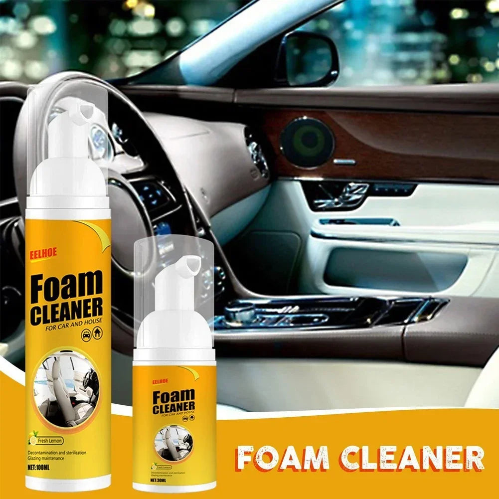 Car Interior Multi-Purpose Foam Cleaner Cleaning Agent Automoive with Sponge Leather Cleaner Spray Cleaners 30Ml/60Ml/100Ml