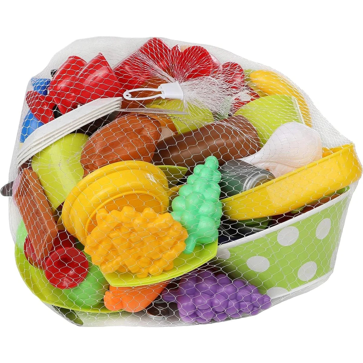 Enhance Pretend Play with IQ Toys Deluxe 114 Piece Play Dishes & Play Food Set