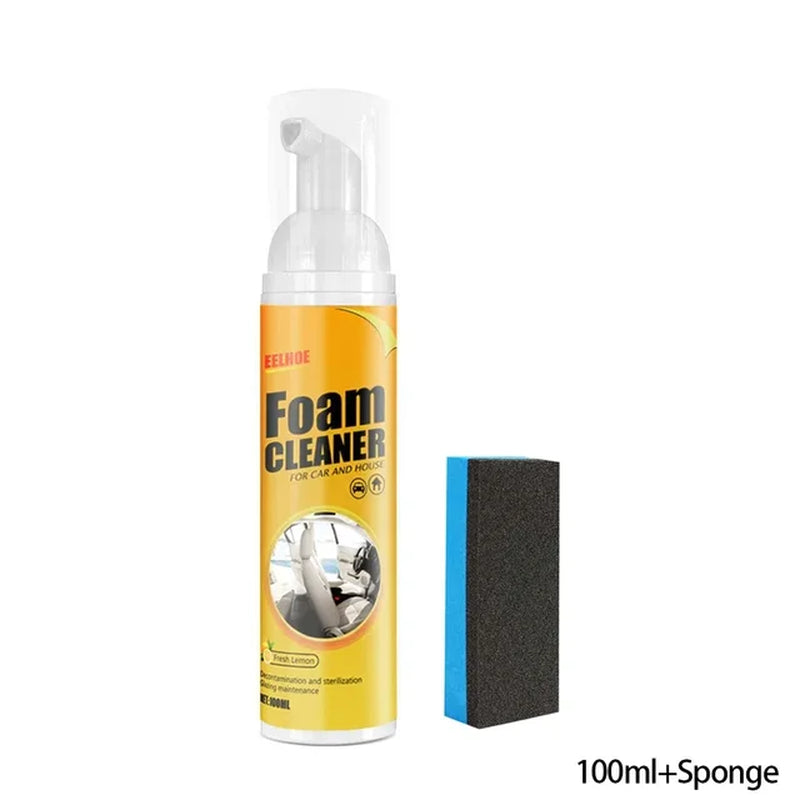 Car Interior Multi-Purpose Foam Cleaner Cleaning Agent Automoive with Sponge Leather Cleaner Spray Cleaners 30Ml/60Ml/100Ml